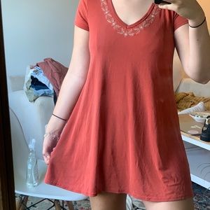 rust colored soft dress!